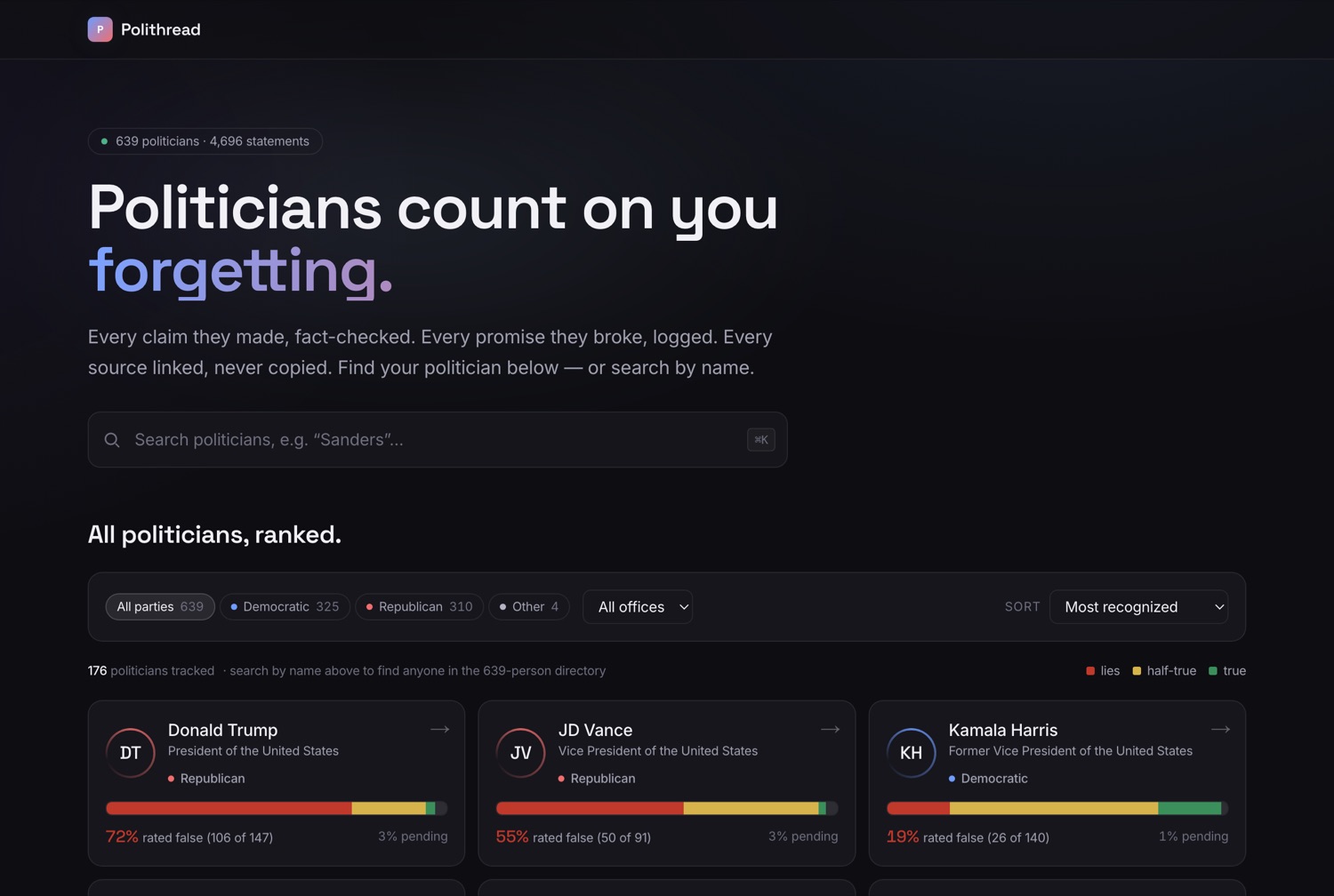 Polithread — screenshot